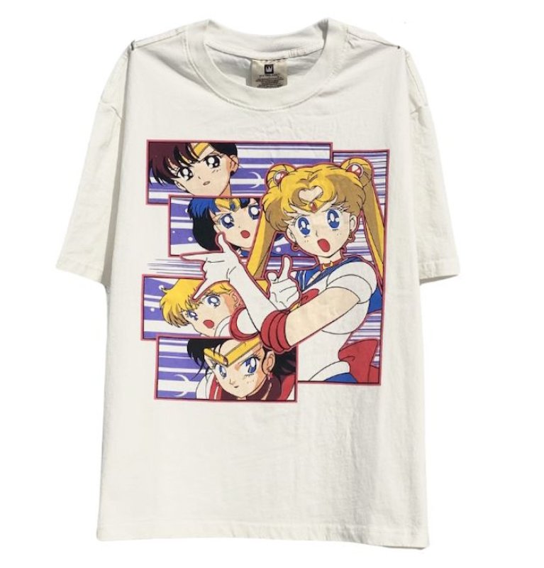 画像2: Unisex Beautiful Sailor Moon PrintT-shirt　 男女兼用 ユニセックス美少女セーラームーンプリント半袖Tシャツ (2)