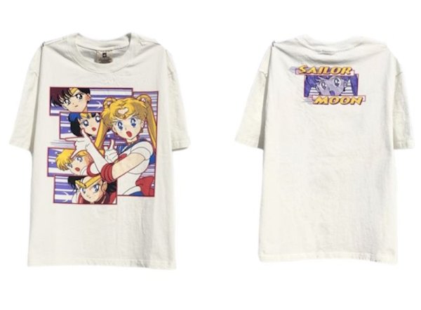 画像1: Unisex Beautiful Sailor Moon PrintT-shirt　 男女兼用 ユニセックス美少女セーラームーンプリント半袖Tシャツ (1)