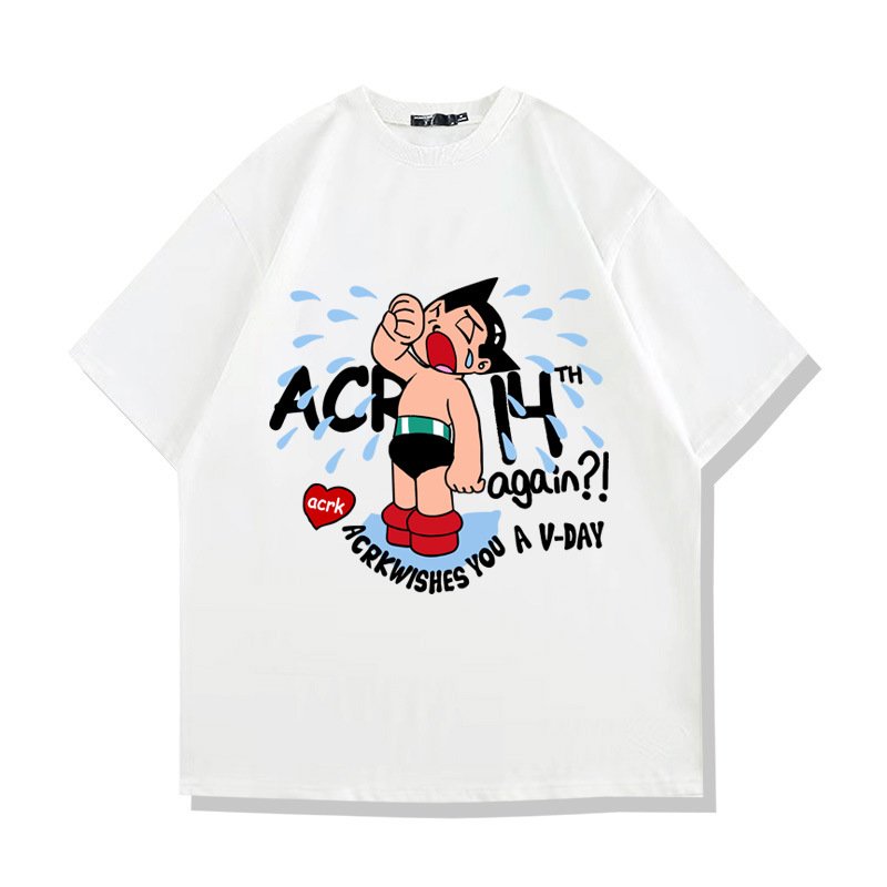 画像1: Unisex Crying Classic Astro Boy print T-Shirt  　 クラシッククライングアトムアストロボーイ半袖ラウンドネック Tシャツ ユニセックス 男女兼用 (1)