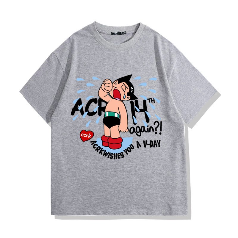 画像4: Unisex Crying Classic Astro Boy print T-Shirt  　 クラシッククライングアトムアストロボーイ半袖ラウンドネック Tシャツ ユニセックス 男女兼用 (4)