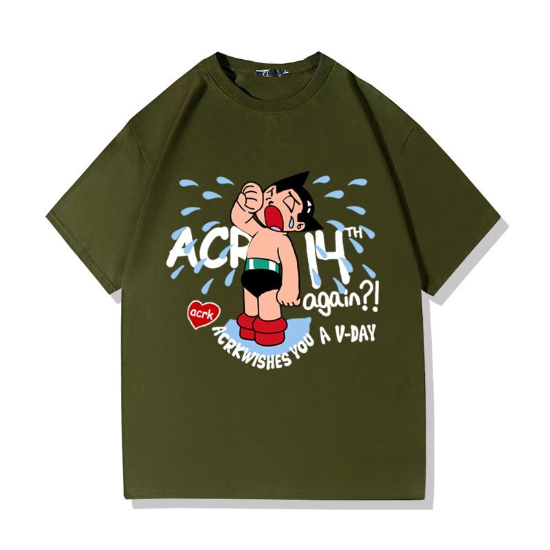 画像5: Unisex Crying Classic Astro Boy print T-Shirt  　 クラシッククライングアトムアストロボーイ半袖ラウンドネック Tシャツ ユニセックス 男女兼用 (5)