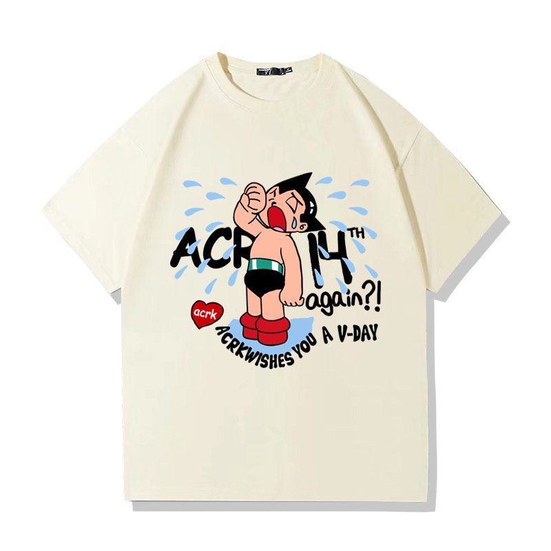 画像6: Unisex Crying Classic Astro Boy print T-Shirt  　 クラシッククライングアトムアストロボーイ半袖ラウンドネック Tシャツ ユニセックス 男女兼用 (6)