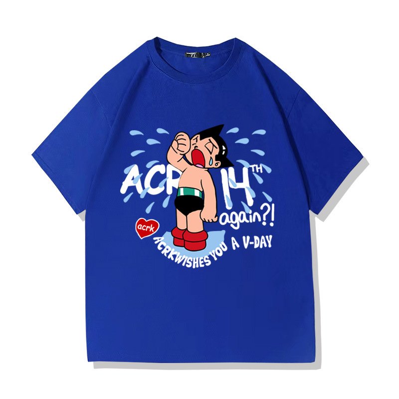 画像3: Unisex Crying Classic Astro Boy print T-Shirt  　 クラシッククライングアトムアストロボーイ半袖ラウンドネック Tシャツ ユニセックス 男女兼用 (3)