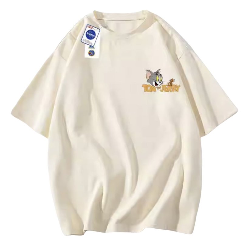 画像2: Unisex Tom and jerry Tom print short sleeve T-shirt  ユニセックス 男女兼用 トムとジェリー トム　プリント半袖Tシャツ (2)