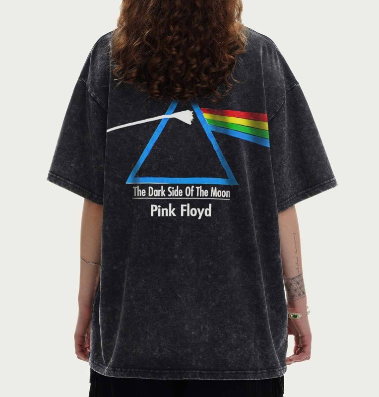 画像7: Unisex Pink Floyd x The Simpsons Bart Simpson T-shirt　 男女兼用 ユニセックスピンク・フロイド×シンプソンズ　バートシンプソンプリント半袖Tシャツ (7)