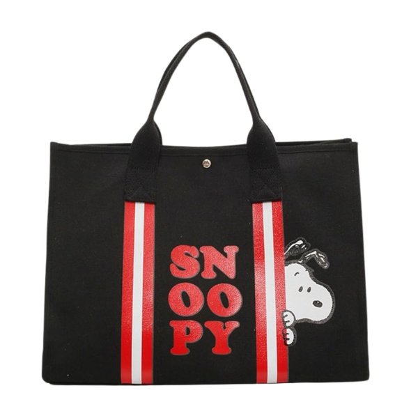 画像1: 25 Snoopy＆ Peanuts Friends Colorful Tote Bag TOTE SHOULDER BAG　スヌーピー ＆ピーナッツ カラフル トートショルダー バッグ 韓国 (1)