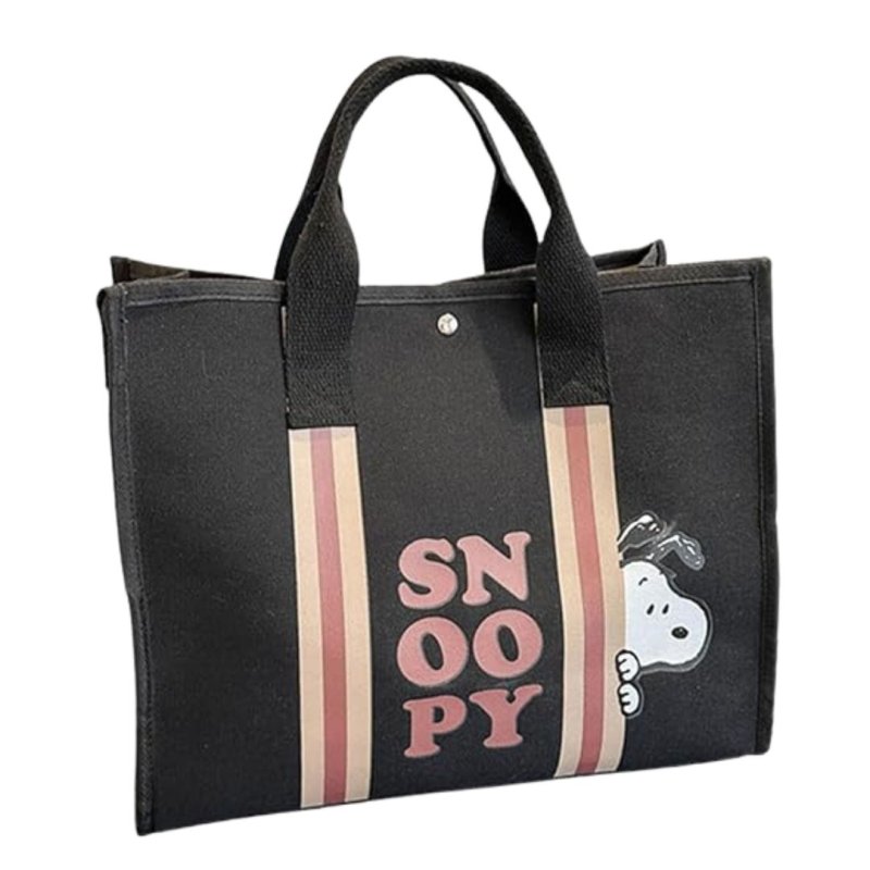 画像2: 25 Snoopy＆ Peanuts Friends Colorful Tote Bag TOTE SHOULDER BAG　スヌーピー ＆ピーナッツ カラフル トートショルダー バッグ 韓国 (2)