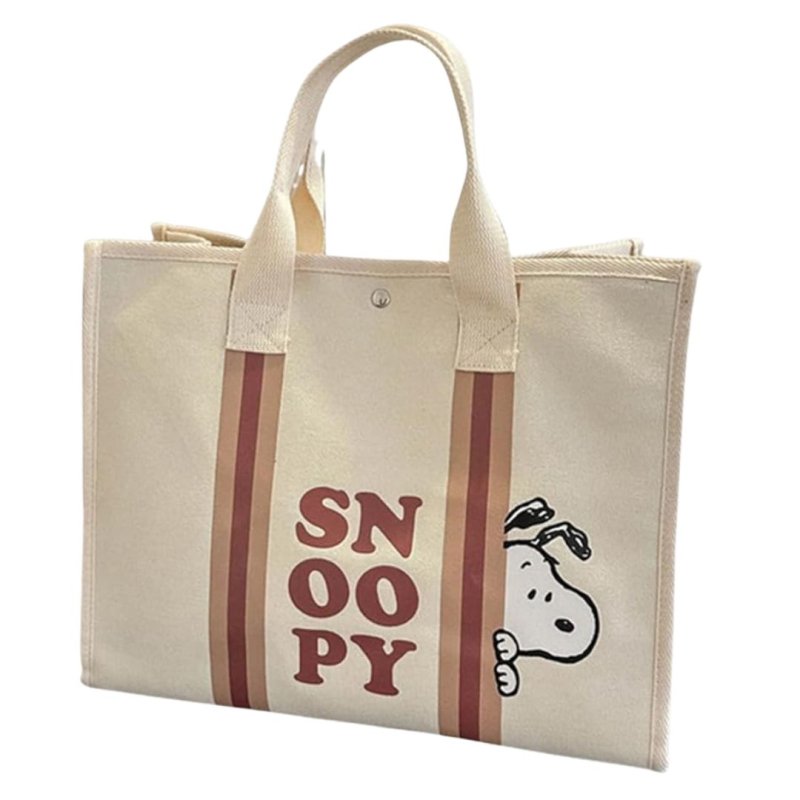 画像3: 25 Snoopy＆ Peanuts Friends Colorful Tote Bag TOTE SHOULDER BAG　スヌーピー ＆ピーナッツ カラフル トートショルダー バッグ 韓国 (3)