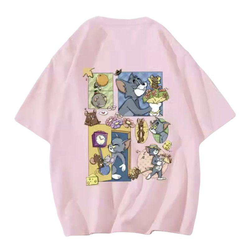画像5: Unisex Tom and jerry Tom print short sleeve T-shirt  ユニセックス 男女兼用 トムとジェリー トム　プリント半袖Tシャツ (5)