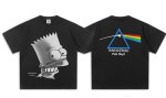 画像1: Unisex Pink Floyd x The Simpsons Bart Simpson T-shirt　 男女兼用 ユニセックスピンク・フロイド×シンプソンズ　バートシンプソンプリント半袖Tシャツ (1)