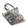 画像3: Snoopy embroidered denim tote shoulder bag shopping bag　スヌーピー刺繍デニムトートショルダーバッグ韓国 (3)