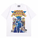 画像1: Unisex  Rockman Animation print short sleeve T-shirt  ユニセックス 男女兼用 ロックマンプリント半袖Tシャツ (1)