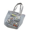 画像1: Snoopy embroidered denim tote shoulder bag shopping bag　スヌーピー刺繍デニムトートショルダーバッグ韓国 (1)