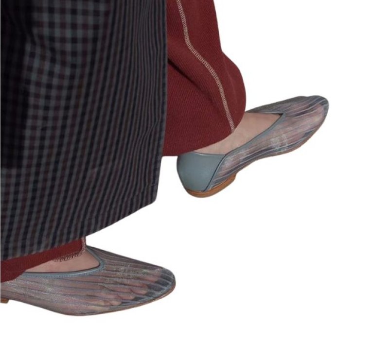 画像6: Women's Sheepskin Mesh Flat Pumps 　シープスキンメッシュ フラット パンプス シューズ  (6)