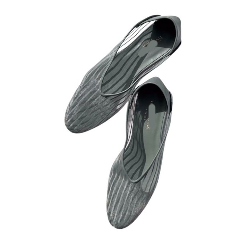 画像2: Women's Sheepskin Mesh Flat Pumps 　シープスキンメッシュ フラット パンプス シューズ  (2)