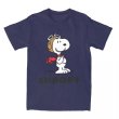 画像1: Unisex Peanuts Snoopy Flying Ace T-shirt short sleeve T-shirt  ユニセックス 男女兼用 ピーナッツ スヌーピー フライングエース 　プリント半袖Tシャツ (1)