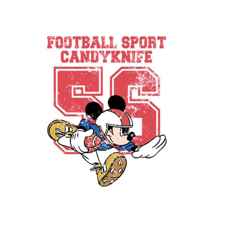画像5: Unisex  Football Mickey Mouse Vintage style print T-shirt　 男女兼用 ユニセックスフットボールミッキーマウス ビンテージスタイルプリント半袖Tシャツ (5)