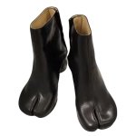 画像1: Real Leather Japanese Ninja tabi shoes elastic shorts heel boots  本革 タビ 足袋 忍者ブーツ レザーショートブーツ  (1)