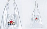 画像8: Snoopy Portable Foldable Embroidered Tote Shoulder Shopping Eco Bag　スヌーピーポータブル折りたたみ式刺繍トートショルダーショッピングエコバッグ (8)