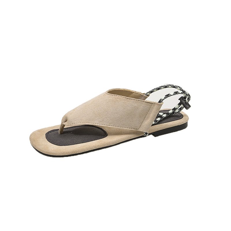 画像3: Flat colorblock leather thong sandals slippers　フラットカラーブロックレザートングサンダルスリッパ (3)