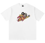 画像1: Unisex superman mickey mouse Vintage Style print T-shirt　 男女兼用 ユニセックススーパーマンミッキーマウスヴィンテージスタイルプリント半袖Tシャツ (1)