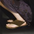 画像11: Flat colorblock leather thong sandals slippers　フラットカラーブロックレザートングサンダルスリッパ (11)