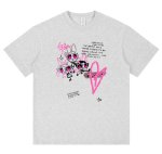 画像1: Unisex Powerful girl cyberpunk style print T-shirt　 男女兼用 ユニセックスパワフルガールサイバーパンクスタイルプリント半袖Tシャツ (1)