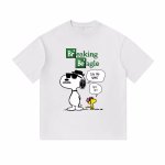 画像6: Unisex Breaking Beagle Snoopy &Woodstock  print T-shirt　 男女兼用 ユニセックスブレイキングビーグルスヌーピー＆ウッドストックプリント半袖Tシャツ (6)