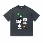 画像2: Unisex Breaking Beagle Snoopy &Woodstock  print T-shirt　 男女兼用 ユニセックスブレイキングビーグルスヌーピー＆ウッドストックプリント半袖Tシャツ (2)