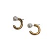 画像6: Unisex pearl & hoop earrings　パール&フープピアス イアリング (6)