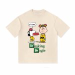 画像2: Unisex Breaking Beagle Snoopy & Charlie Brown print T-shirt　 男女兼用 ユニセックスブレイキングビーグルスヌーピー＆チャーリーブラウンプリント半袖Tシャツ (2)