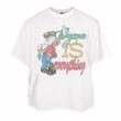 画像1: Unisex Bugs Bunny print vintage style print T-shirt　 男女兼用 ユニセックスヴィンテージスタイルバッグス・バニープリント半袖Tシャツ (1)