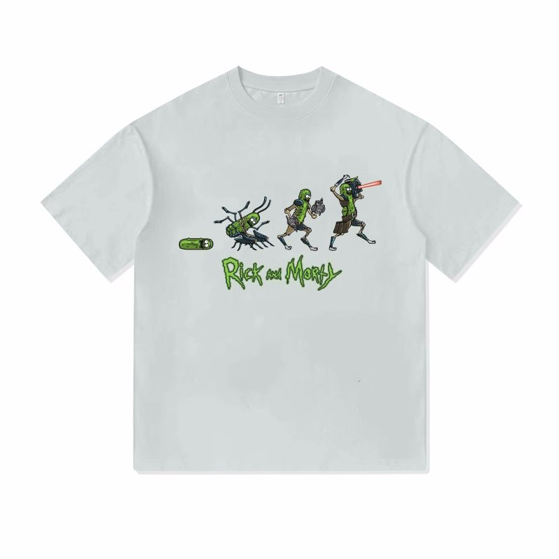画像1: Unisex Rick and Morty print T-shirt　 男女兼用 ユニセックリック&モーティプリント半袖Tシャツ (1)