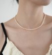 画像4: mini brick BABY pearl necklace jewelrynecklace 　ミニブリックベビーパール チョーカーネックレス (4)
