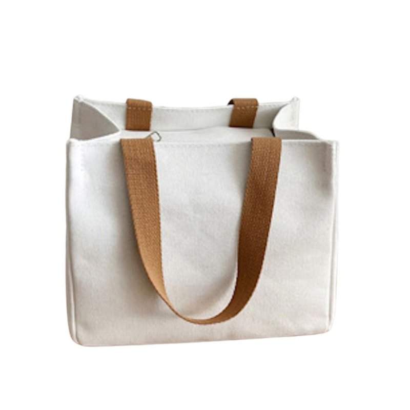 画像5: Mickey Mouse Handle Leather Canvas Tote Eco Bag　ミッキーマウスハンドルレザーキャンバストート エコバッグ (5)