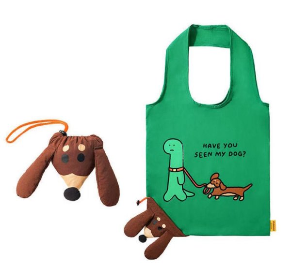 画像1: Jiumu Sundries Club JOGUMAN Foldable Storage Eco Shopping Bag　Jiumu Sundries Club JOGUMAN折りたたみ収納エコショッピングバッグトートショルダー バッグ (1)
