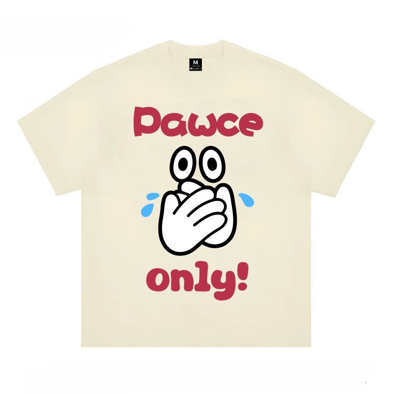 画像4: Unisex PAWCEE crying with joy Print T-shirt　 男女兼用 ユニセックスクライングプリント半袖Tシャツ (4)