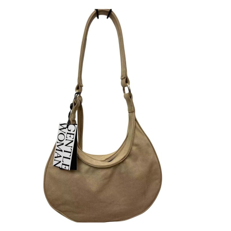 画像6: gentlewoman suede letter half moon shoulder tote underarm bag　gentlewomanスエードレターハーフムーンショルダートートアンダーアームバッグ (6)