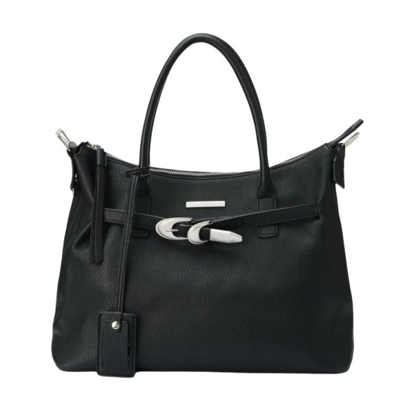 画像1: 25 Y2K BK Belt tote shoulder bag  BK ベルト トートショルダーバッグ (1)