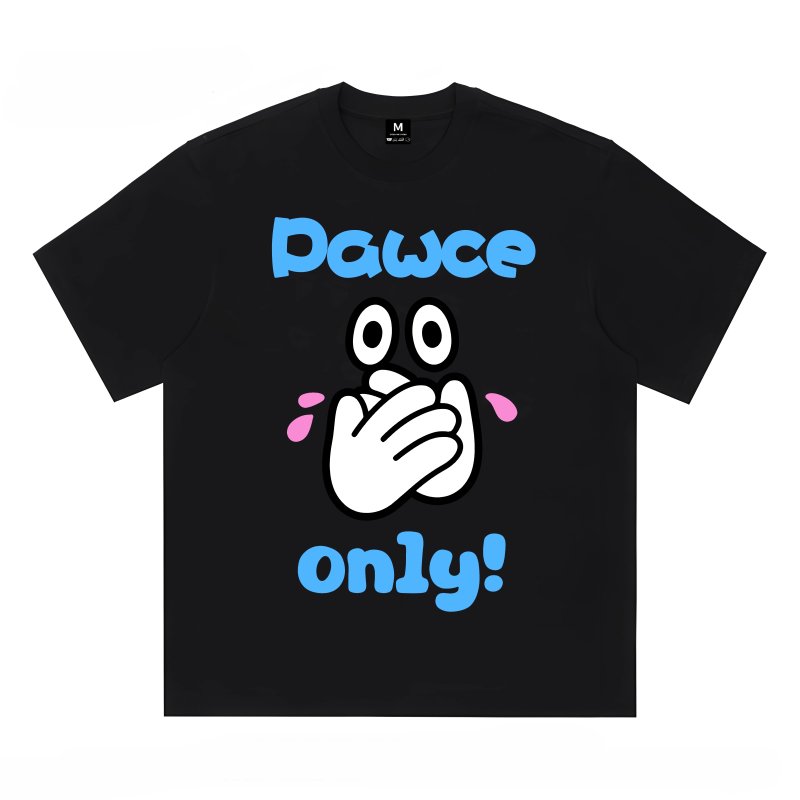 画像2: Unisex PAWCEE crying with joy Print T-shirt　 男女兼用 ユニセックスクライングプリント半袖Tシャツ (2)