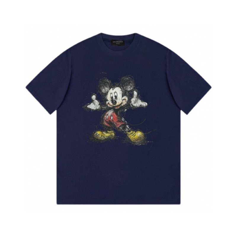 画像5: Distressed Mickey Mouse print vintage style T-shirt 　 男女兼用 ユニセックスダメージミッキーマウスプリントヴィンテージスタイルプリント半袖Tシャツ (5)
