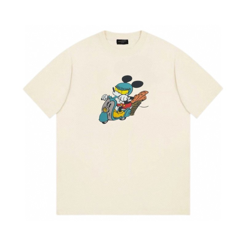 画像5: Unisex Mickey Mouse & Scooter Print Vintage Style T-Shirt　 男女兼用 ユニセックスミッキーマウス＆スクータープリントヴィンテージスタイルTシャツ半袖Tシャツ (5)