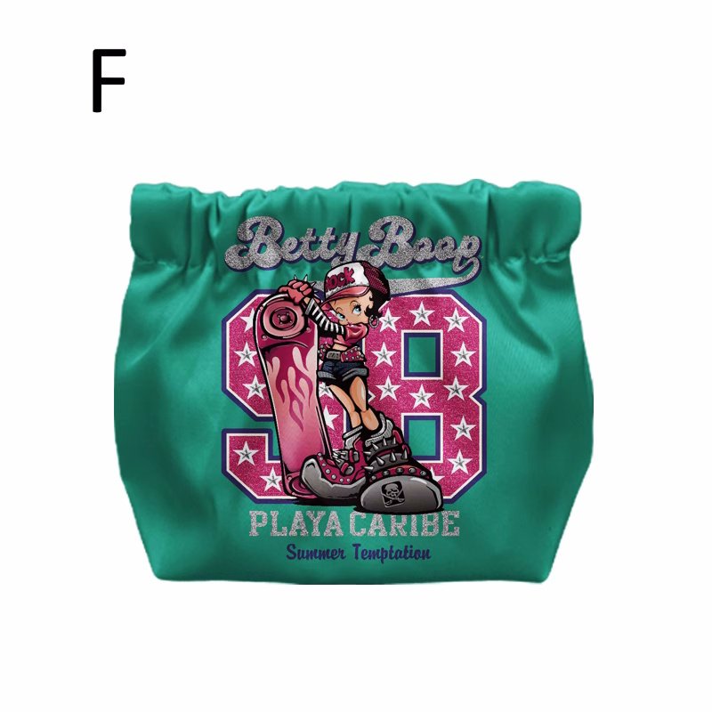 画像6: Betty Boop Makeup Pouch Portable Coin Purse bag　ベティ・ブープメイクアップポーチ携帯用小銭入れバッグ (6)