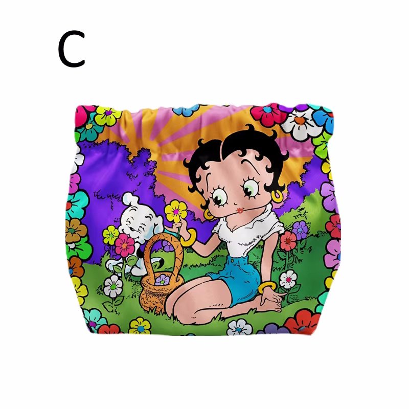 画像3: Betty Boop Makeup Pouch Portable Coin Purse bag　ベティ・ブープメイクアップポーチ携帯用小銭入れバッグ (3)