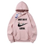 画像8: Bugs Bunny & Looney Tunes JUST DO IT LATER logo hoodie sweater  ユニセックス 男女兼用バックスバニー＆ルーニー・テューンズJUST DO IT LATERプリント フーディスウェットパーカー (8)