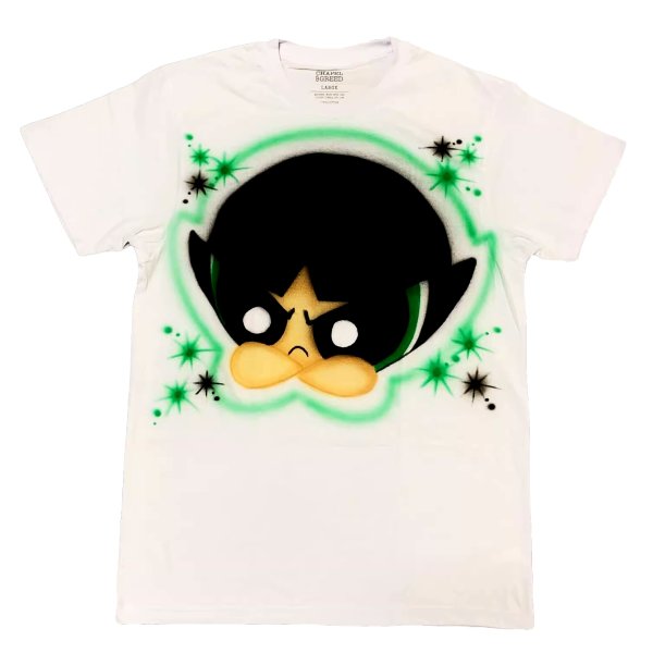画像1: Powerpuff Girls Skateboard Vintage Style Print T-shirt 　 男女兼用 ユニセックスパワーパフガールズ スケートボードヴィンテージスタイルプリント半袖Tシャツ (1)