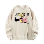 画像2: JUST DO IT Later × Spongebob & Patrick print Sweat shirt ユニセックス 男女兼用 JUST DO IT Later スポンジボブ ＆ パトリック ブロークン スウォッシュプリント トレーナー (2)