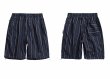 画像6: Striped hooded long sleeve zip-up jacket and short pants  set up ストライプ長袖フーディ＆ショートパンツセットアップスーツ (6)