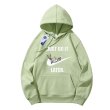 画像1: Bugs Bunny & Looney Tunes JUST DO IT LATER logo hoodie sweater  ユニセックス 男女兼用バックスバニー＆ルーニー・テューンズJUST DO IT LATERプリント フーディスウェットパーカー (1)