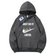 画像3: Bugs Bunny & Looney Tunes JUST DO IT LATER logo hoodie sweater  ユニセックス 男女兼用バックスバニー＆ルーニー・テューンズJUST DO IT LATERプリント フーディスウェットパーカー (3)